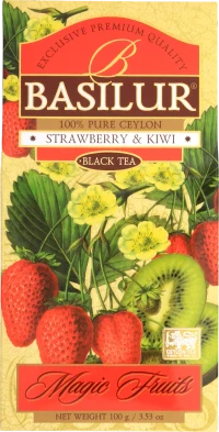 Ceai negru  Basilur Magic Fruits,  Strawberry & Kiwi, 100 g 2