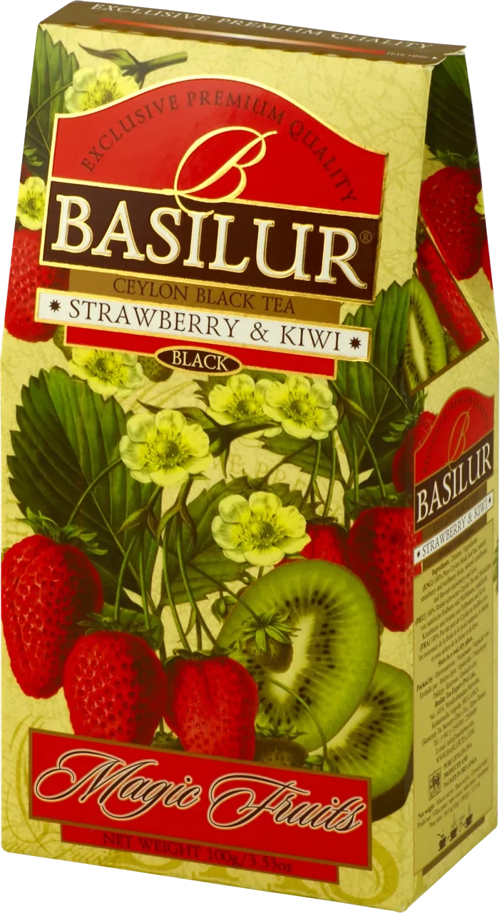 Ceai negru  Basilur Magic Fruits,  Strawberry & Kiwi, 100 g 3