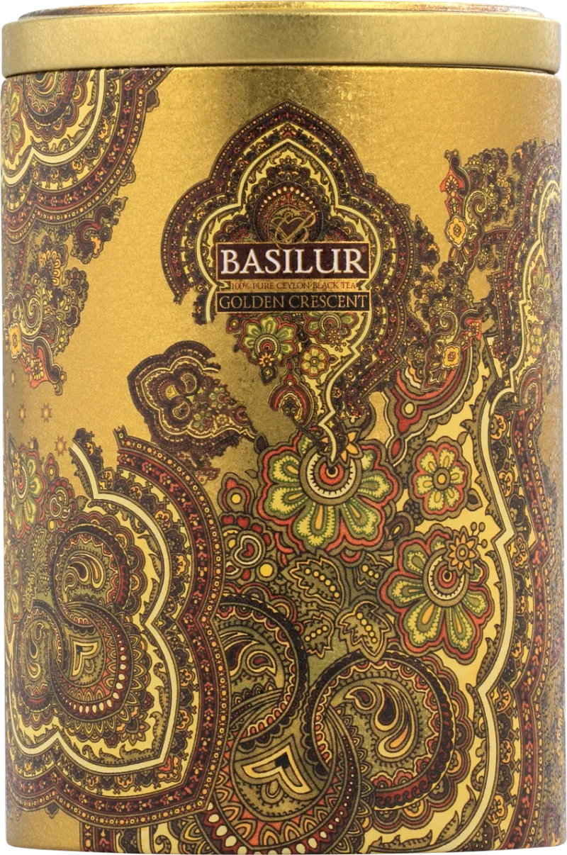 Ceai negru  Basilur Oriental Collection  GOLDEN CRESCENT, cutie metalică  100g 2