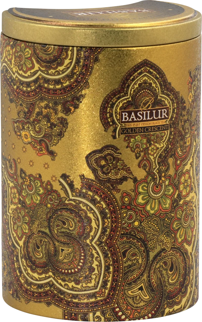 Ceai negru  Basilur Oriental Collection  GOLDEN CRESCENT, cutie metalică  100g 3