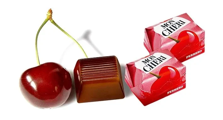 Praline de ciocolată cu cireşe şi lichior Mon Cheri, Ferrero,10 buc. 2