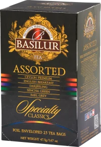 Чай черный и зеленый в ассортименте  Basilur Specialty Classics  ASSORTED, Foil Env  (5*1,5 г, 20*2 г)