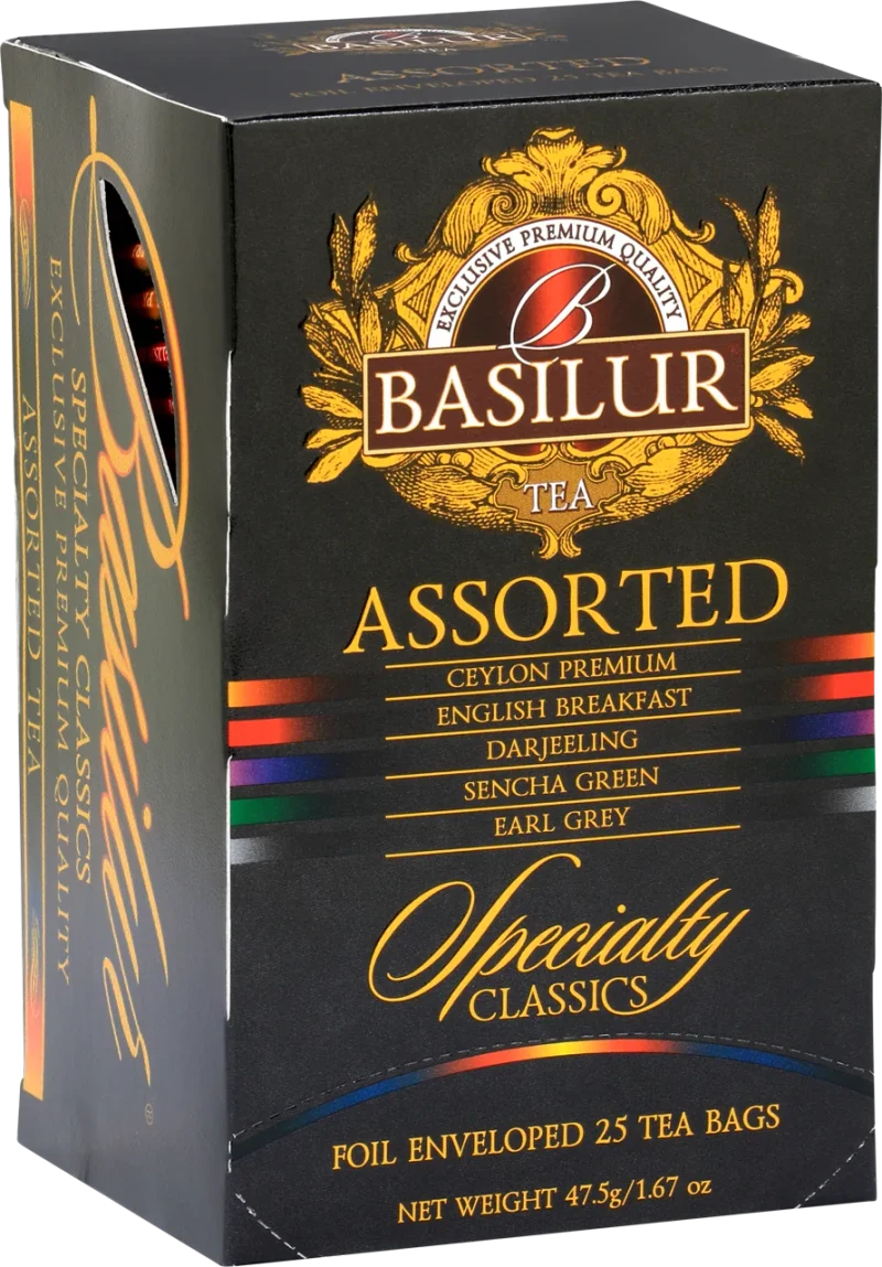 Чай черный и зеленый в ассортименте  Basilur Specialty Classics  ASSORTED, Foil Env  (5*1,5 г, 20*2 г) 3