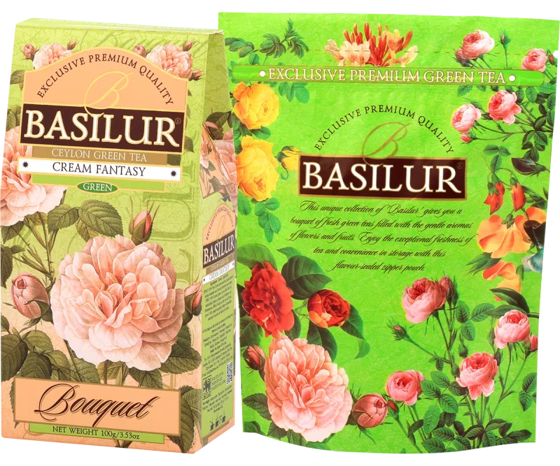 Чай зеленый  Basilur Bouquet Collection  CREAM FANTASY  100 г 2