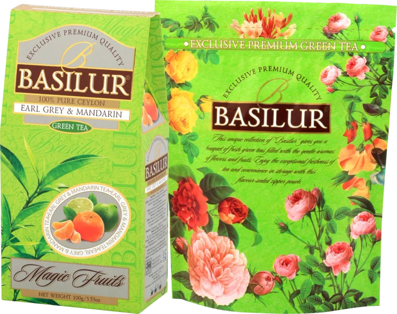 Ceai verde Basilur Magic Fruits, Earl Grey & Mandarin, 100 g 2