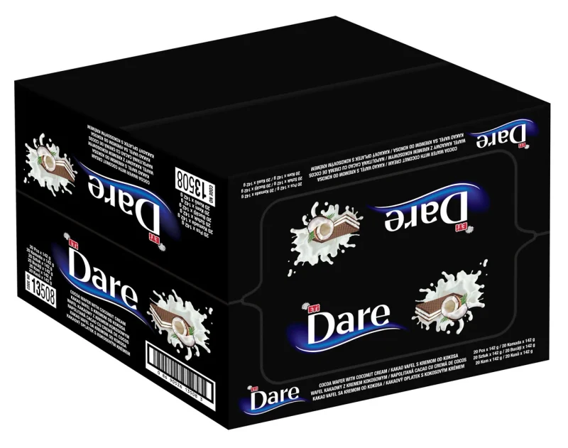 Dare Napolitană Cacao cu cremă de cocos (73%), 142g 2