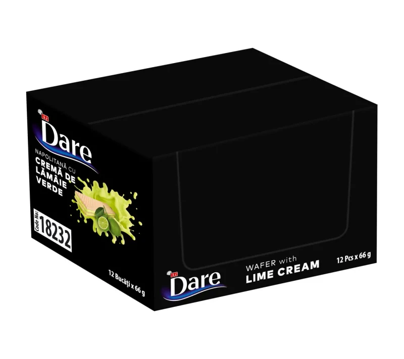 Dare вафельный батончик  с лаймовым кремом 66гр 2
