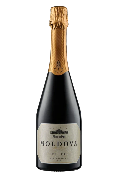 Milestii Mici Moldova de Lux, Вино игристое белое сладкое, 0,75 л