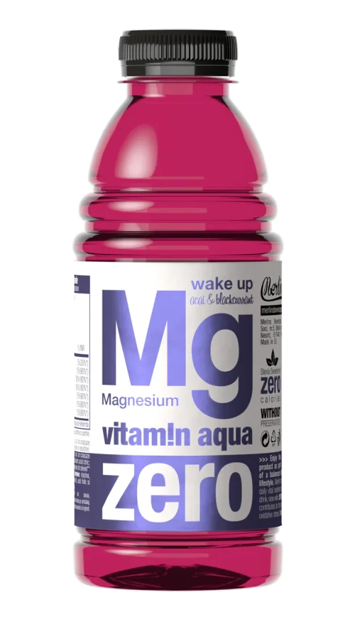 Merlin's vitamin aqua Mg ZERO acai & blackcurrant 0,6 L