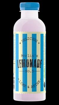 Merlin's Lemonade No.5 lime & blueberry, 0,6 L