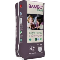 Трусики для девочек Bambo Dreamy Night  4-7  лет, 15-35 кг, 10 шт