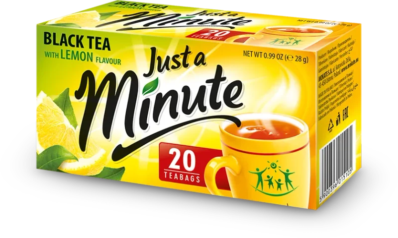 JUST A MINUTE Lemon, ceai negru, 20 pac 2