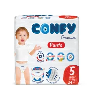 Scutece-chiloțel pentru copii Confy Premium Pants Nr.5 JUNIOR, 24 buc 3