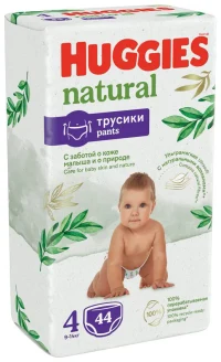 Трусики Huggies Natural 4  (9-14 kg)  44шт 3