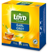 LOYD Earl Grey, ceai negru, 75 pac. 2