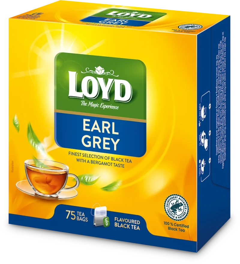 LOYD Earl Grey, ceai negru, 75 pac. 2