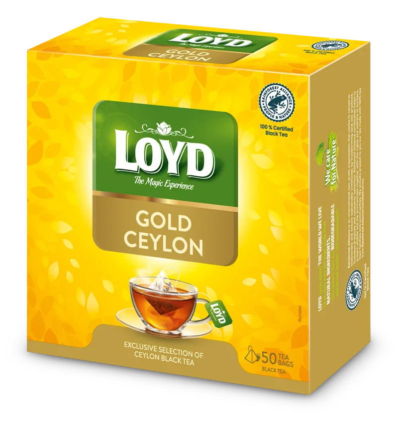 LOYD Gold Ceylon, ceai negru, 50 pac 3