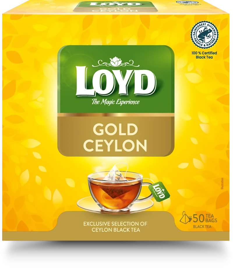 LOYD Gold Ceylon, ceai negru, 50 pac 2