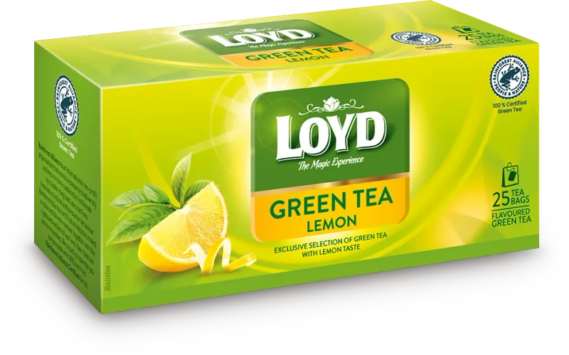 LOYD Green Tea Lemon, Ceai verde, 25 pac 2