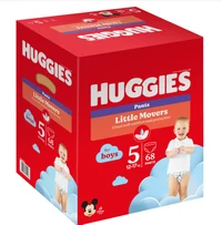 Scutece-chiloţel Huggies Little Movers Pants  BOX  5 pentru băieţel 5  (12-17 kg), 68 buc