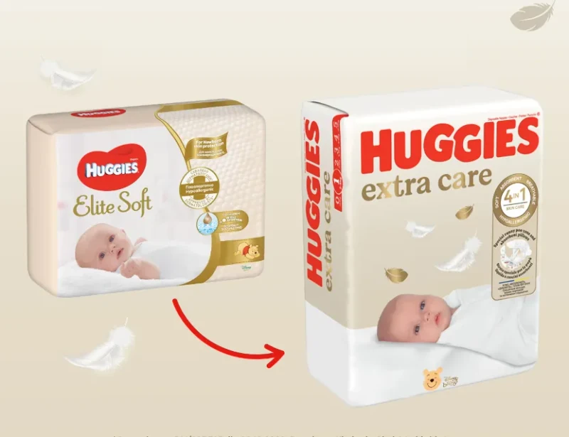 Подгузники Huggies Extra Care Jumbo  2  (3-6 kg)  58 шт 2