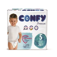 Подгузники детские Confy Premium ECO, №5 BABY Junior (11-25 кг), 26 шт.