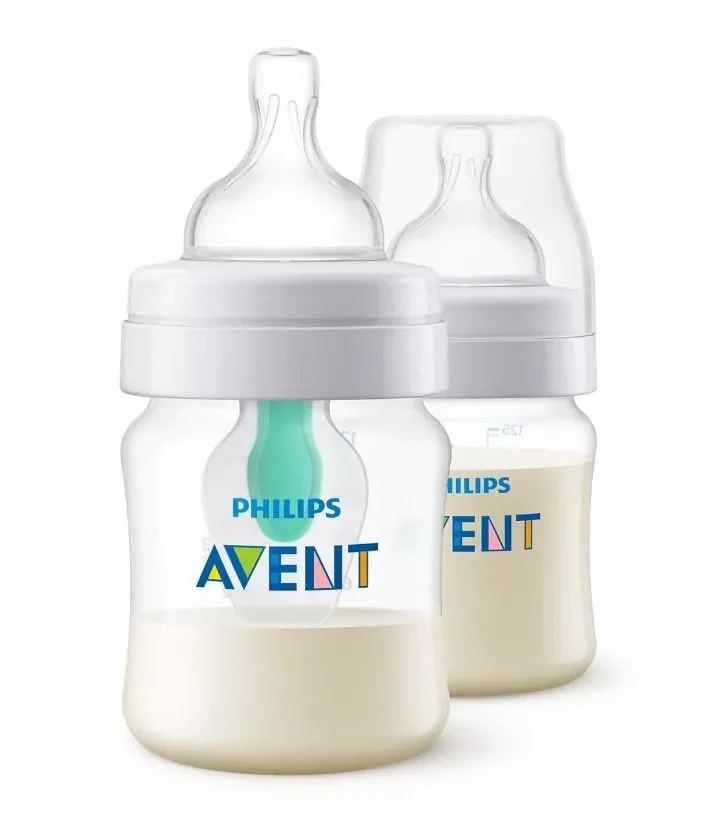 Set 2 biberone cu un dispozitiv anticolici şi tetina debit lent Avent SCF810/24, 125 ml 3