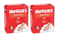 Набор Подгузники Huggies Little Movers Mega 3, унисекс (4-9 кг), 156шт  (2x78шт)