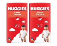 Набор Подгузники Huggies Little Movers Mega 5, унисекс (11-25 кг), 116шт  (2x58шт)