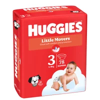 Scutece unisex Huggies Little Movers Mega 3 (4-9 kg), 78 buc 9