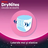 Scutece-chiloţel Huggies DryNites 4-7 ani, fetiţă, 17-30 kg, 10 buc. 5