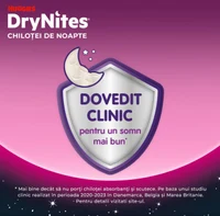 Scutece-chiloţel Huggies DryNites 4-7 ani, fetiţă, 17-30 kg, 10 buc. 3