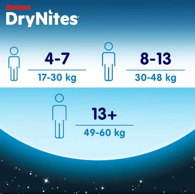 Трусики Huggies DryNites для мальчиков, 8-13 лет, 30-48 kg, 9 шт.  6