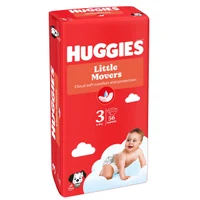 Подгузники унисекс Huggies Little Movers Jumbo 3 (4-9 кг), 56 шт