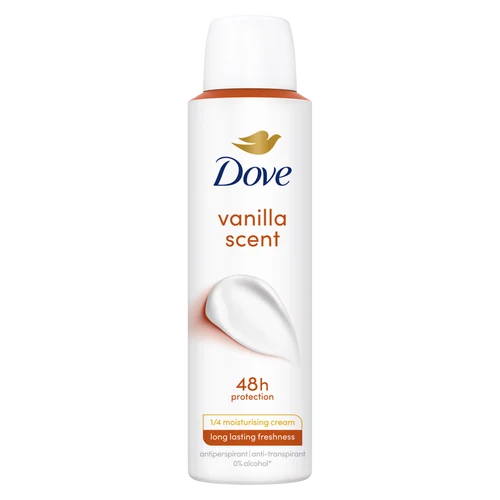 Antiperspirant spray Dove Deo Vanilla Scent 150 ml.