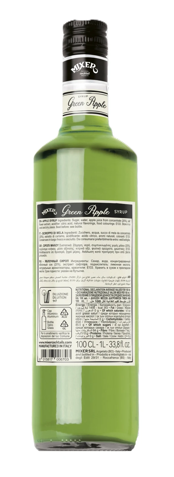 Mixer Sirop de măr verde 1L 2