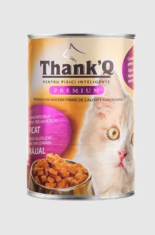 Влажный корм для кошек Thank’Q Premium, Печень, консервa, 415 г