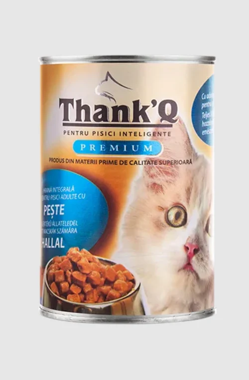 Влажный корм для кошек Thank’Q Premium, Рыба, консервa, 415 г