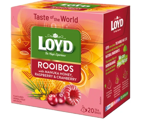 LOYD Rooibos & Manuka, Raspberry, Cranberry, 20 пак.