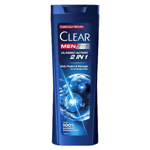 Clear  Шампунь для мужчин  Classic Action 2in1 360 мл