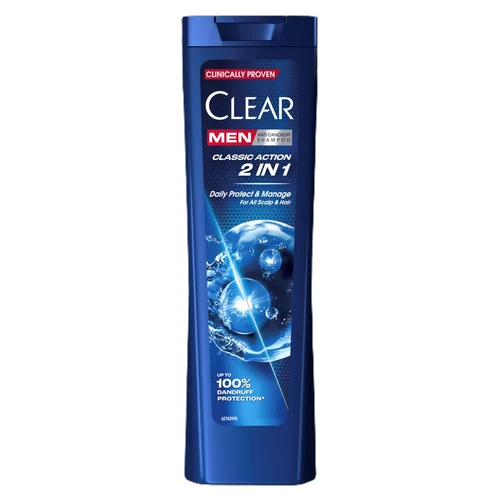 Clear  Шампунь для мужчин Classic Action 2in1  225 мл