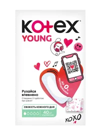 Absorbante pentru fiecare zi Kotex Young Normal, 40 buc. 2