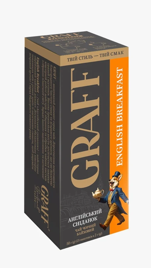 GRAFF English Breakfast, ceai negru, 25 pac.