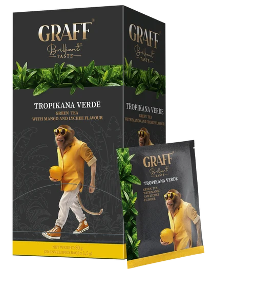 GRAFF Tropicana verde, ceai verde, 20 pac
