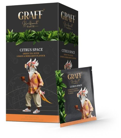 GRAFF Citrus space, ceai verde, 20 pac