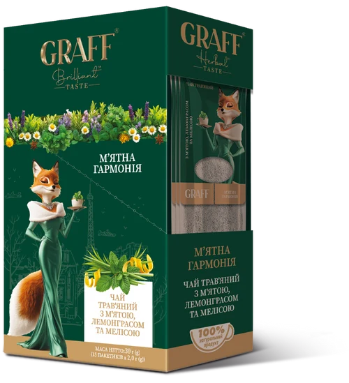 GRAFF Mint Harmony, Ceai de plante, 15 pac