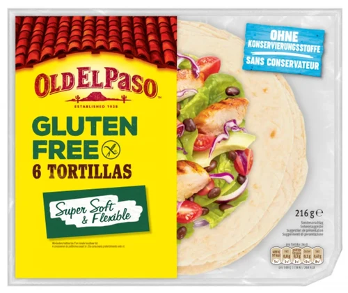OLD EL PASO  Tortillas fără gluten  216g