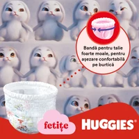 Scutece-chiloţel Huggies Little Movers Pants BOX  4  (9-14 kg)  GIRL (p/u fete), 72 (36x2) buc. 5
