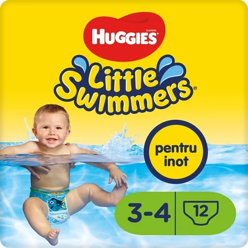 Scutece-chiloţel pentru apă Huggies Little Swimmers nr. 3-4 (7-15 kg), 12 buc.  