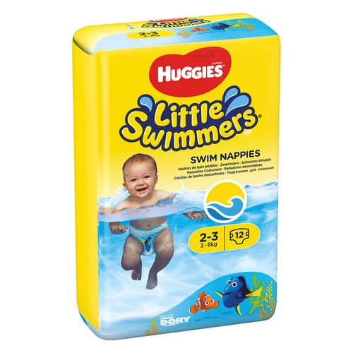 Scutece-chiloţel pentru apă Huggies Little Swimmers  nr. 2-3  (3-8 kg), 12 buc.  